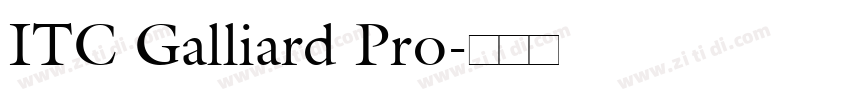 ITC Galliard Pro字体转换